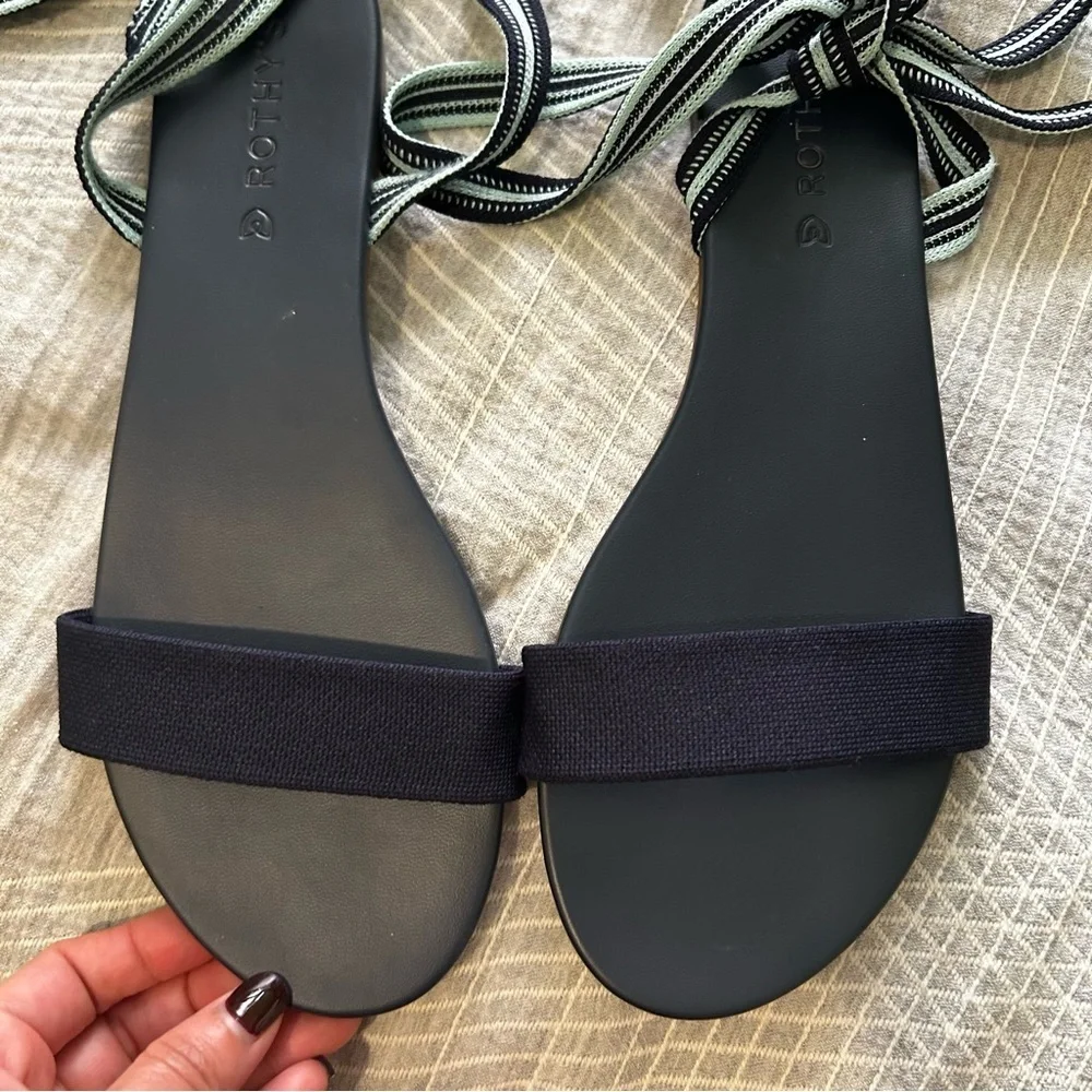 Women's Rothy's 'The Wrap' Sandal size 9.5 Discontinued Model–Collectible) navy - Picture 5 of 13